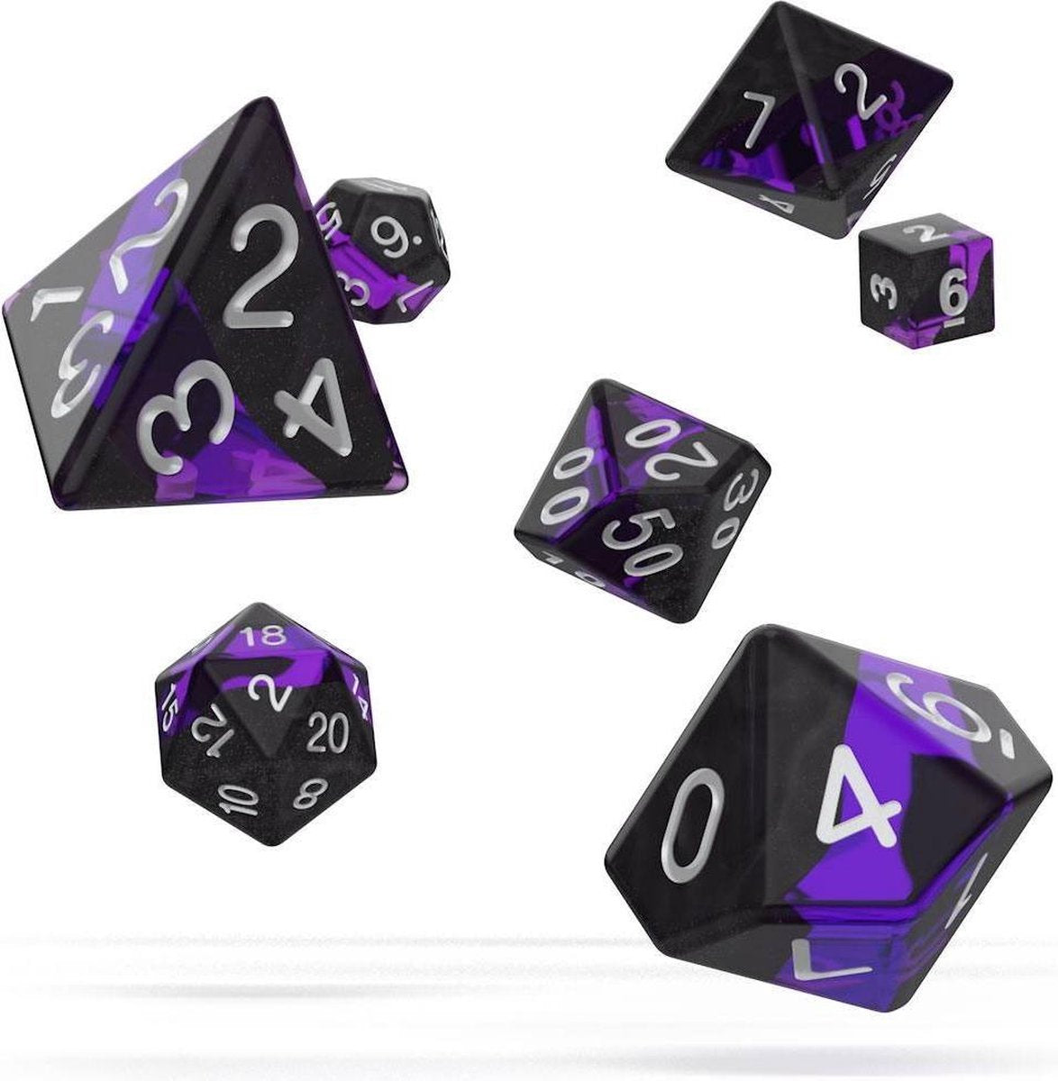 Oakie Doakie Dice RPG Set Enclave - Amethyst (7)