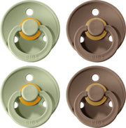 BIBS Fopspeen - Maat 2 (6-18 maanden) - 4 stuks - Sage en Dark Oak