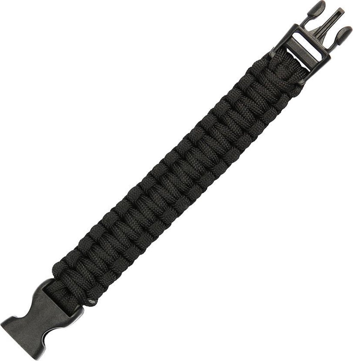 101inc Paracord big buckle 7 inch zwart