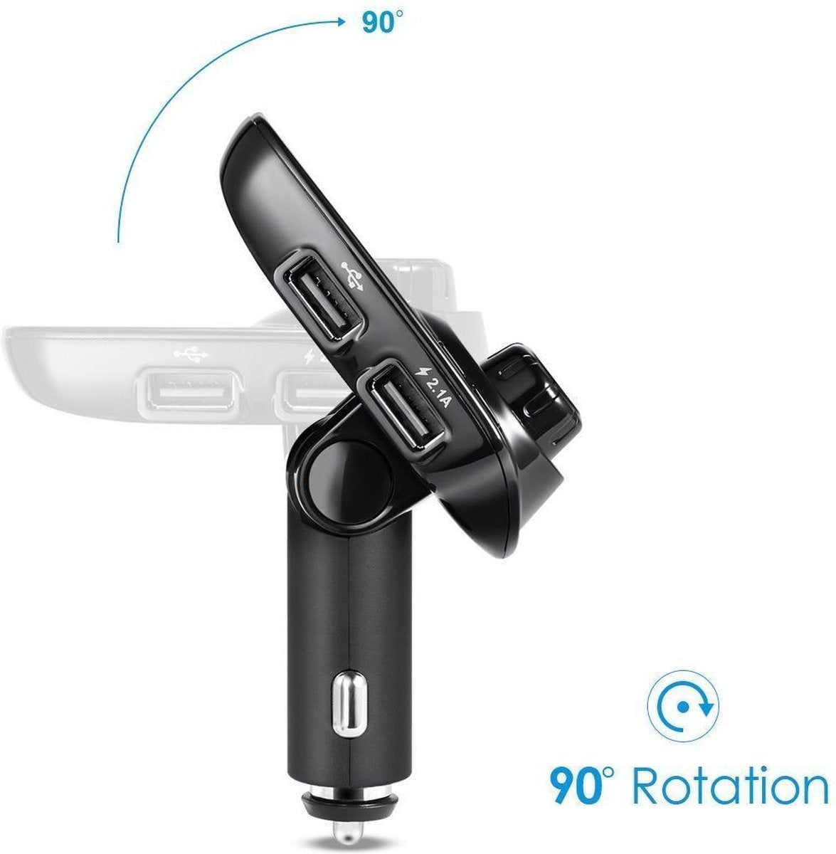 Bluetooth Carkit - Fm-Transmitter met LED