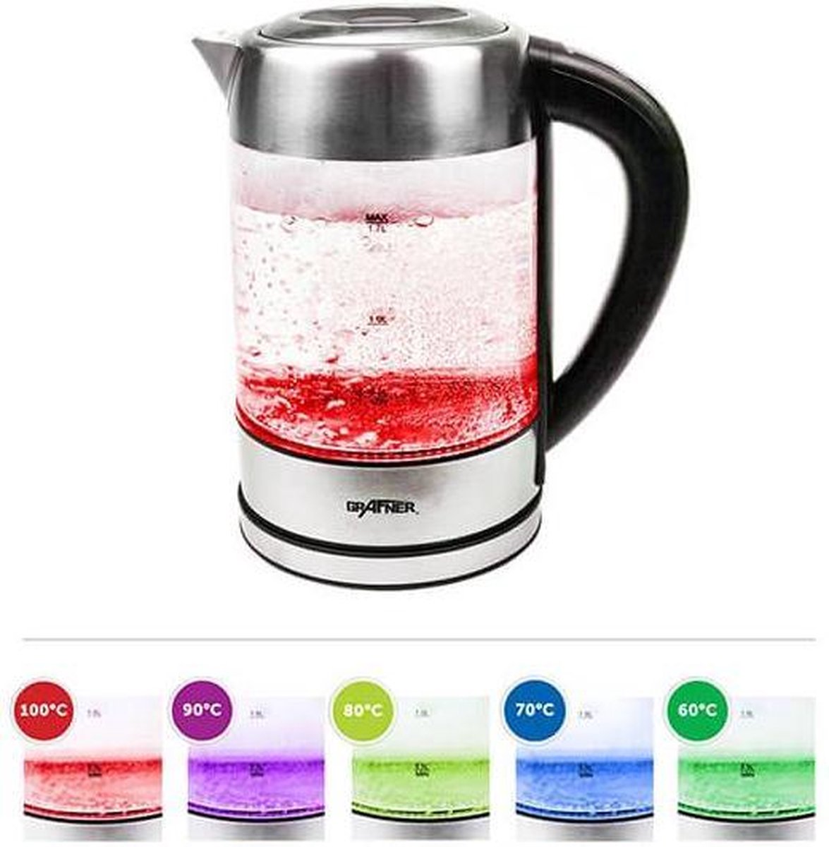 Grafner Waterkoker - LCD Display -