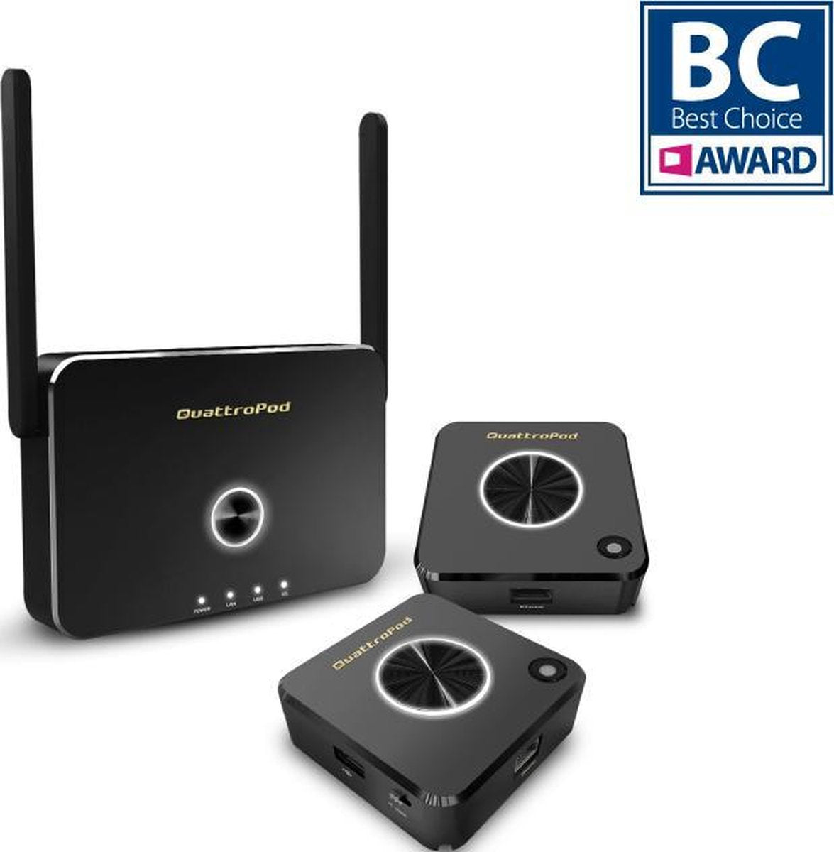 EZCast Pro Quattropod Standard Pack 2x Zender 1x Ontvanger - (2x T01