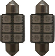 C5W 36mm 6 SMD LED binnenverlichting groen