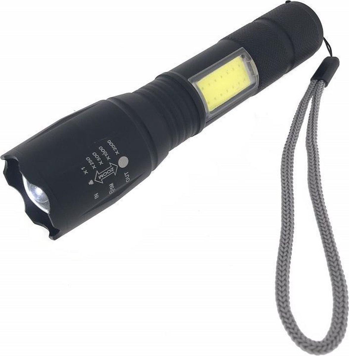 Oplaadbare Aluminium Zaklamp – Met Extreem Felle COB LED’s!