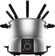 Cecotec Fondueset - Kaasfondue voor 8 personen - Chocolade fondue - Elektrisch - Zilver