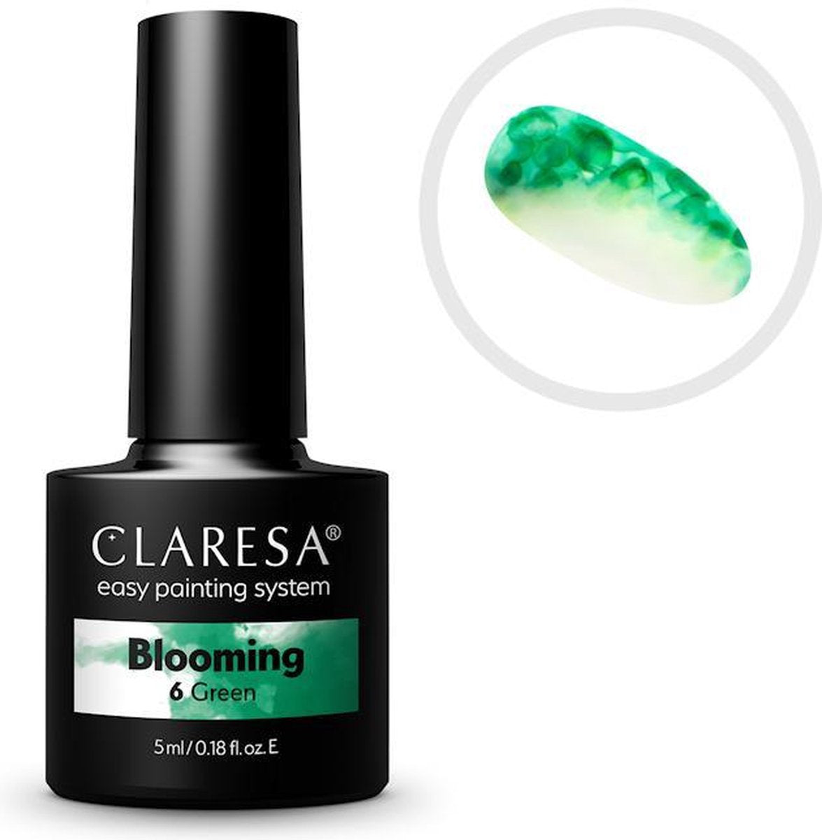 Claresa UV/LED Blooming Paint Gel #6 GREEN 5ml.