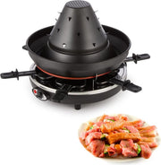 Taste Volcano Tartarengrill gourmetset 1500 W 6 personen - zwart