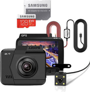 AZDome M06 4K dashcam voor auto - Continue voeding - Rear cam - 128gb