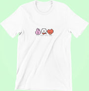 BT21 BTS Pixel Art T-Shirt | Cute Kpop Merchandise | Bangtan Boys Army | TATA RJ Cooky | Wit Maat M