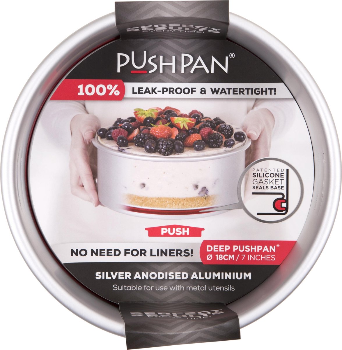 Wham PushPan Springvorm - Aluminium - Rond - Diep - 18 cm