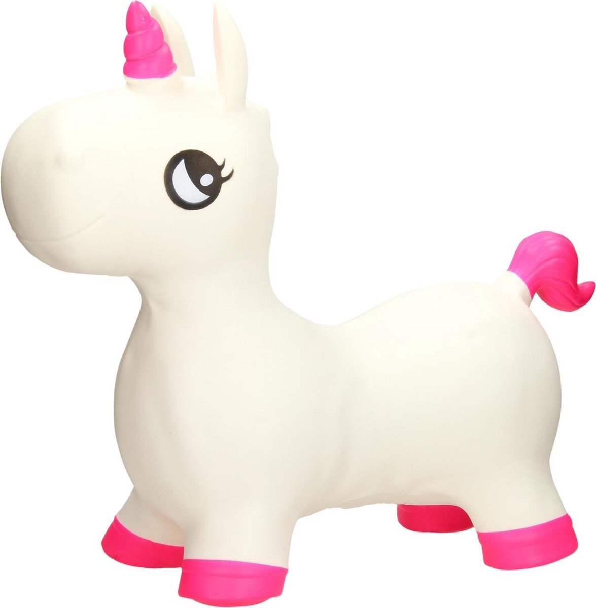 Playfun skippyball unicorn 50 cm white