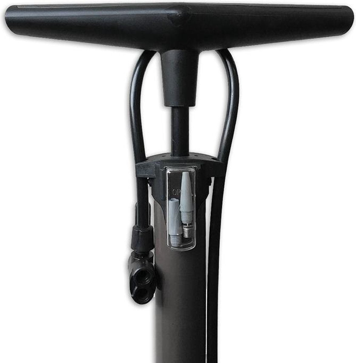 Fietspomp met drukmeter 11 Bar | Inclusief Adapters Voor Verschillende Ventielen | Bike Pump | FietsPomp - Vloerpomp Met Drukmeter 61