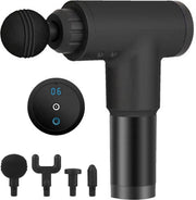 Massage gun - Sport en Relax - klop en Vibratie  - LCD Scherm - 4 Verschillende Opzetstukken