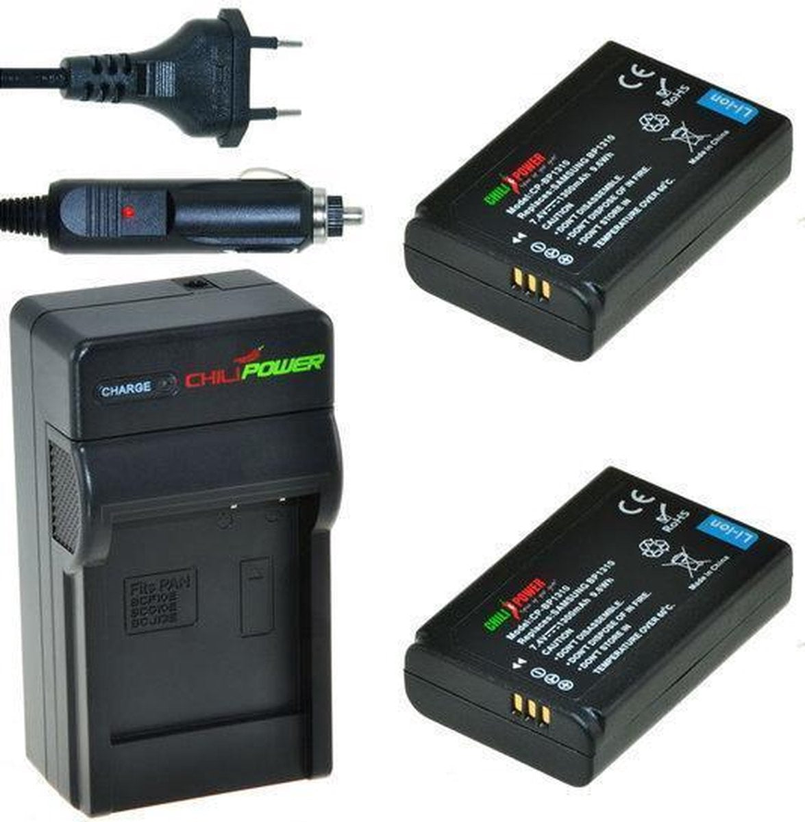 ChiliPower BP1310 Samsung Kit - Camera Batterij Set