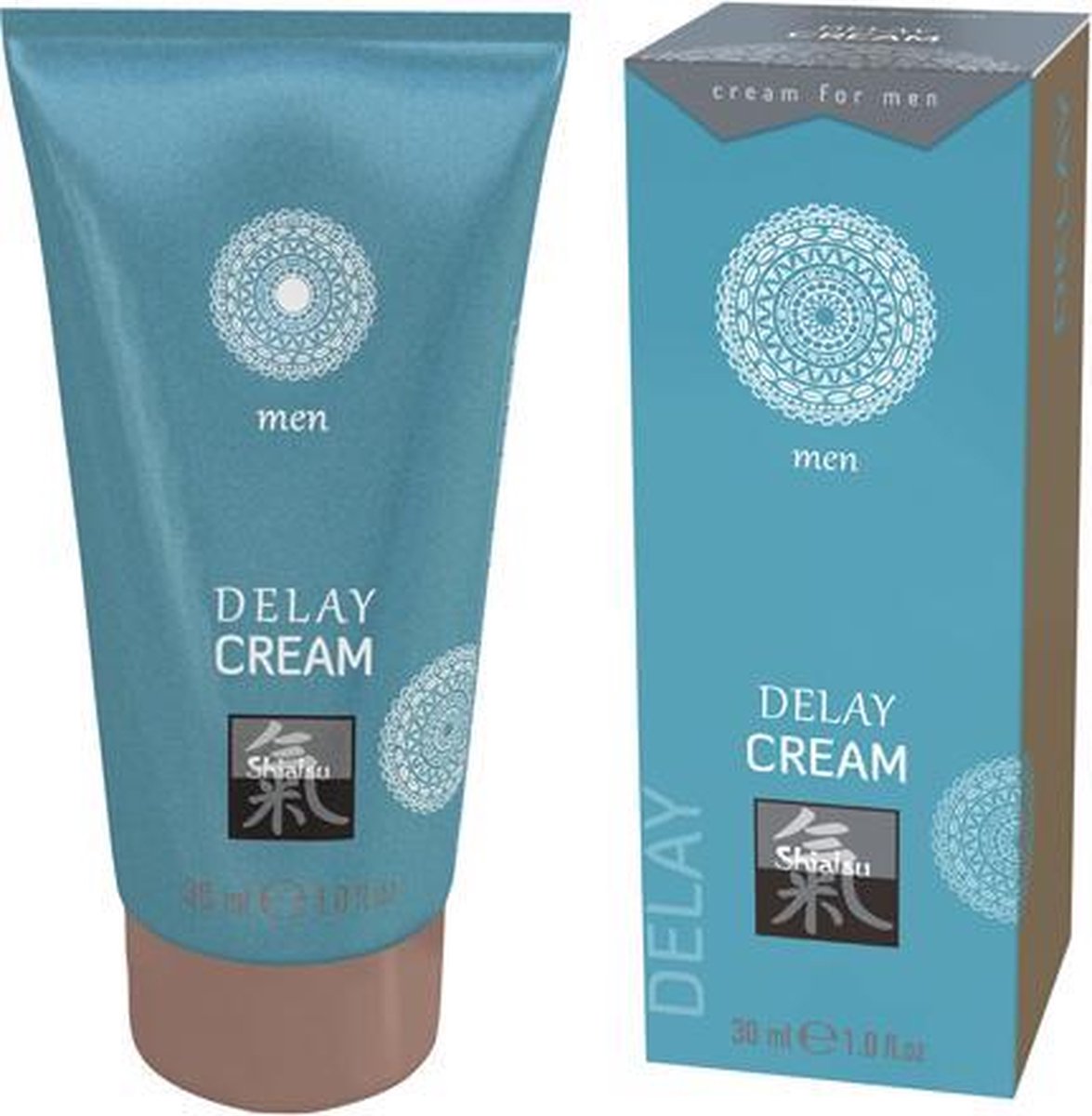 Bundle - Shiatsu - Delay Orgasme vertragende Crème - Eucalyptus met glijmiddel
