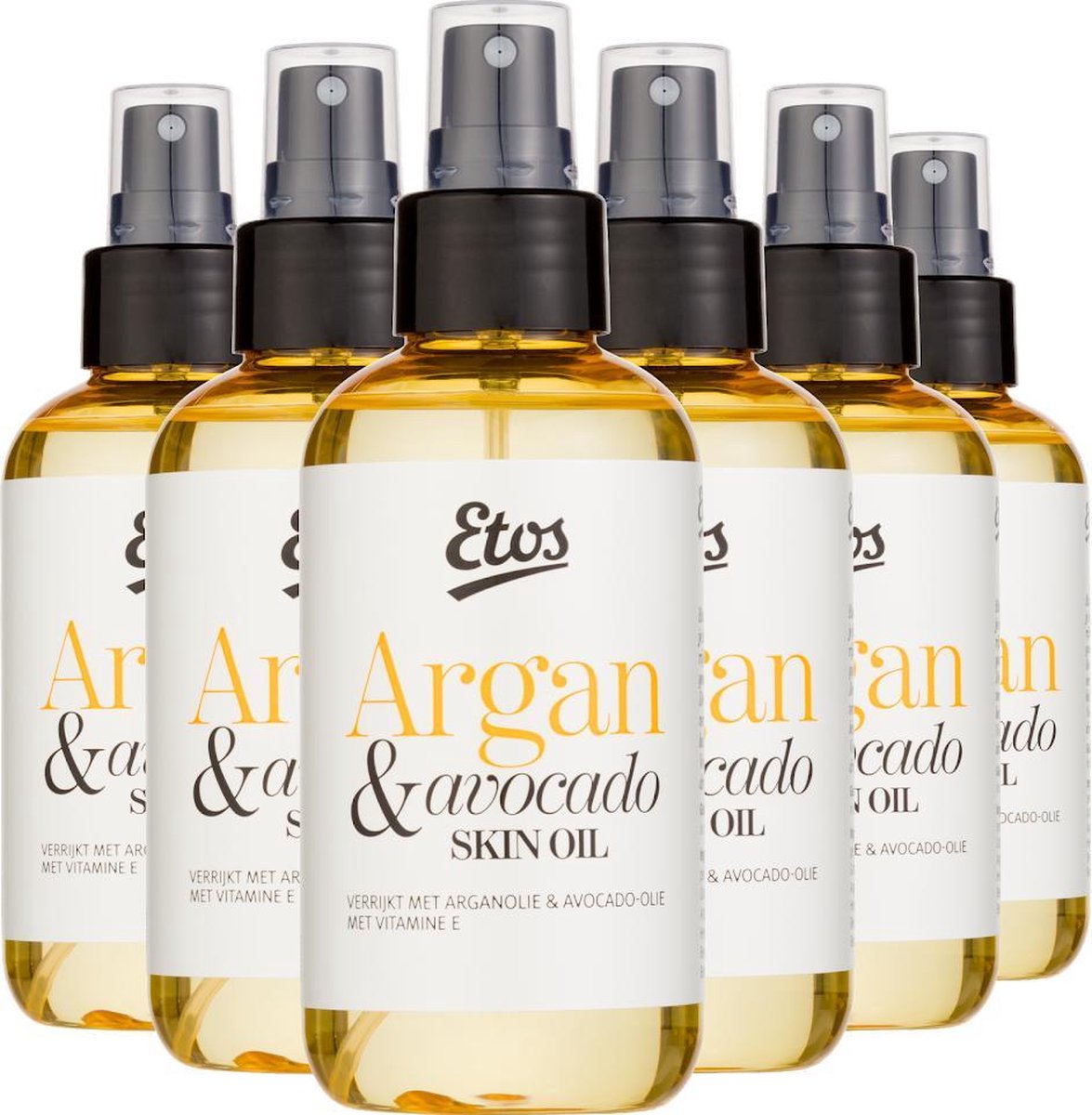 Etos huidolie Argan&Avocado - vitamine E- 6 x 150 ml