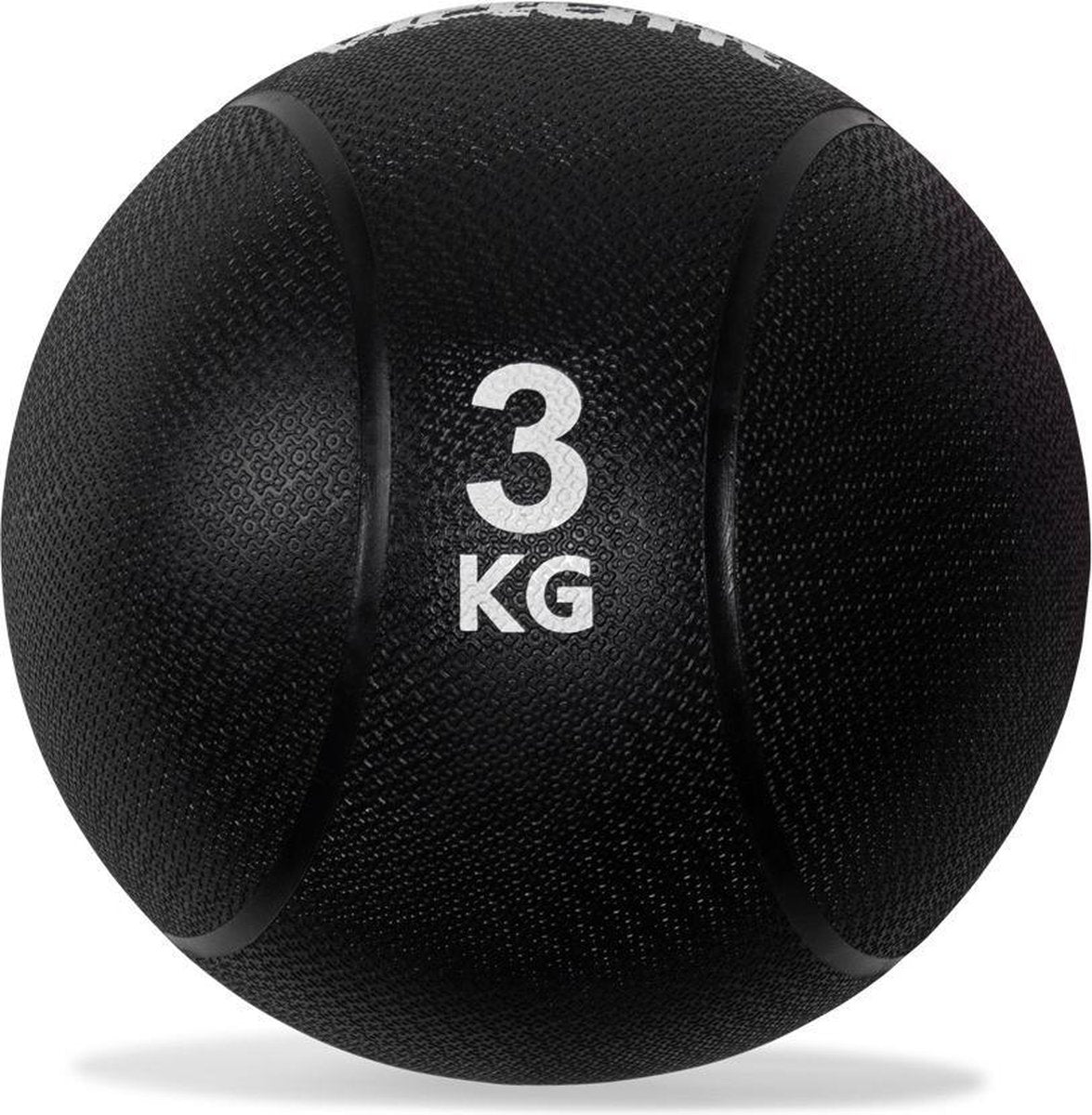 Medicijnbal - VirtuFit Gewichtbal - Rubber - 3 kg -Zwart