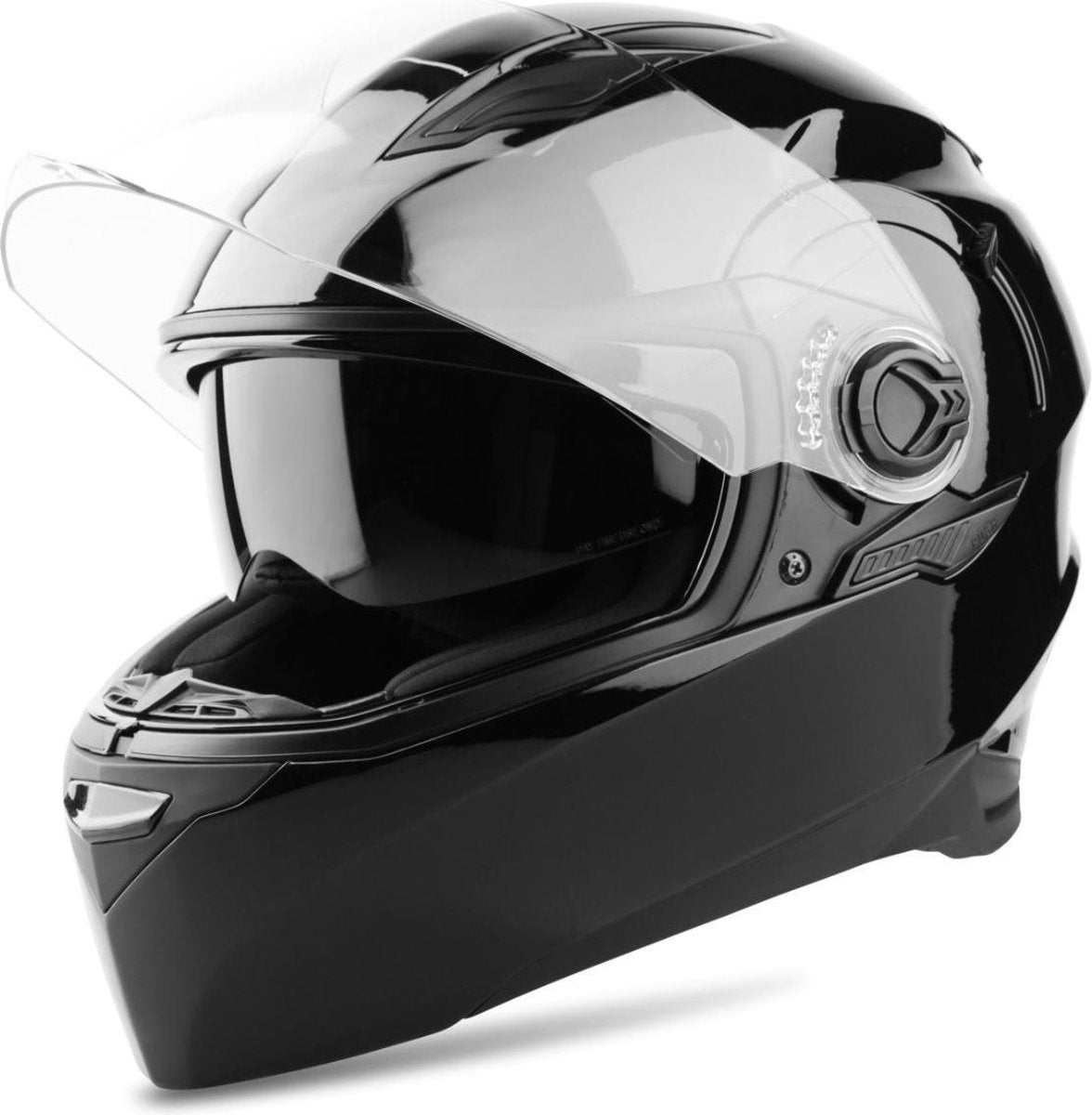 Vinz Kensal Integraalhelm Zwart / Integraal Helm / Scooterhelm / Brommerhelm / Motorhelm voor Scooter / Brommer / Motor