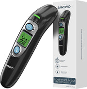 Gutos Koortsthermometer Volwassenen | Infrarood Digitale contactloze thermometer | Digitaal | Oor- en voorhoofd thermometer | LCD-scherm | Koortsalarm | Koorts | Meter | Oorthermometer