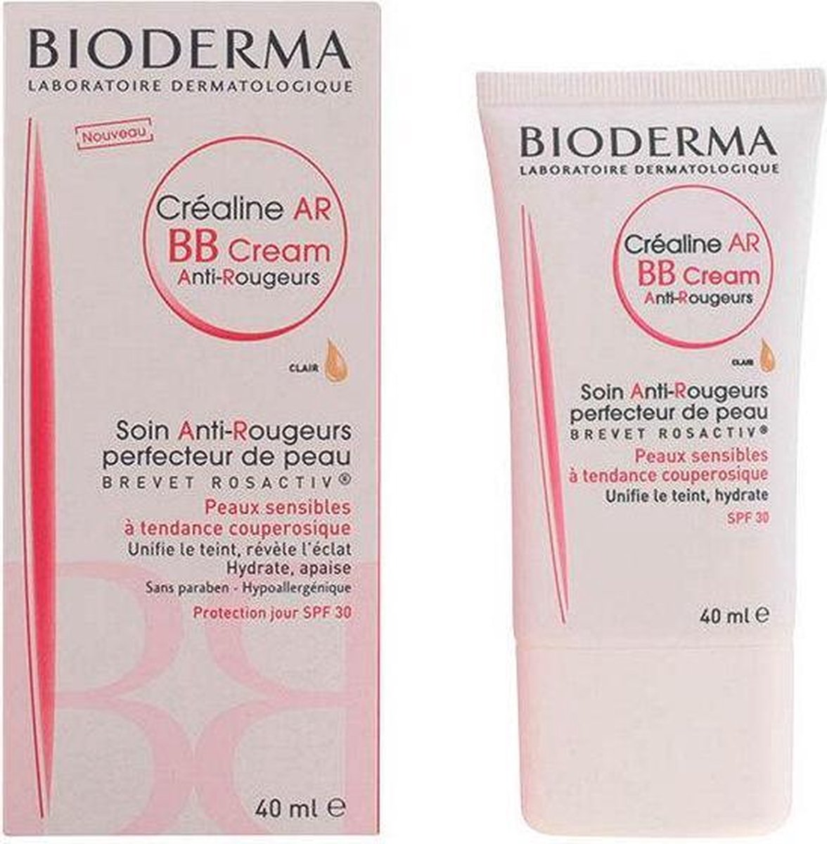Bioderma Crealine Anti-rougeurs Bb Crème Soin Perfecteur 40 Ml