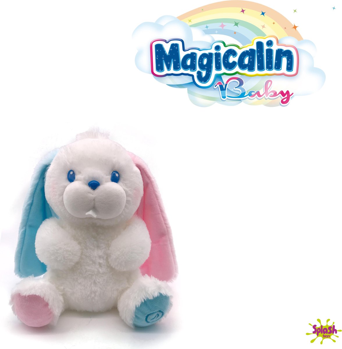 Splash Toys Knuffel Magicalin Baby Konijn 18 Cm Pluche Wit