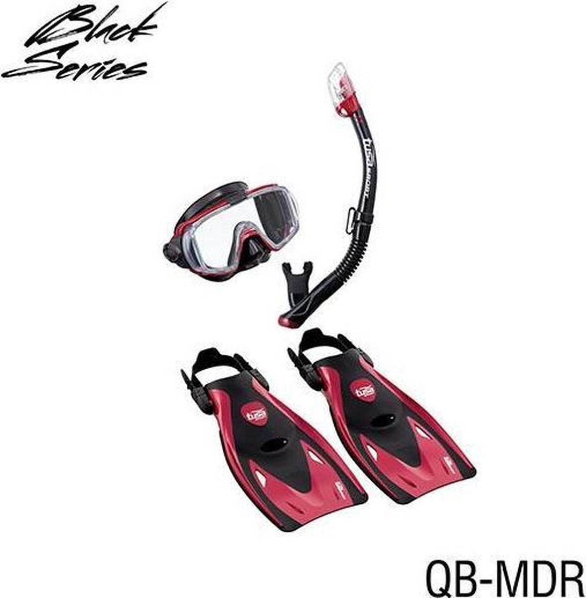 Tusa Visio Tri-Ex Travel snorkelset Rood M 36-42