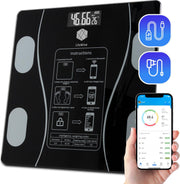 LifeWise SMART Bluetooth Weegschaal - Personenweegschaal Met Lichaamsanalyse - USB Oplaadbaar - Smartphone App - iOS & Android