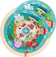 Puzzel met beroepenrotonde