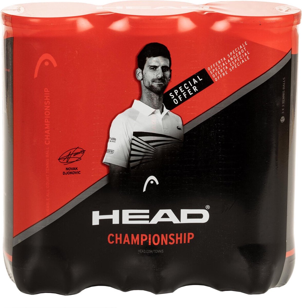 Head Tennisballen - Geel
