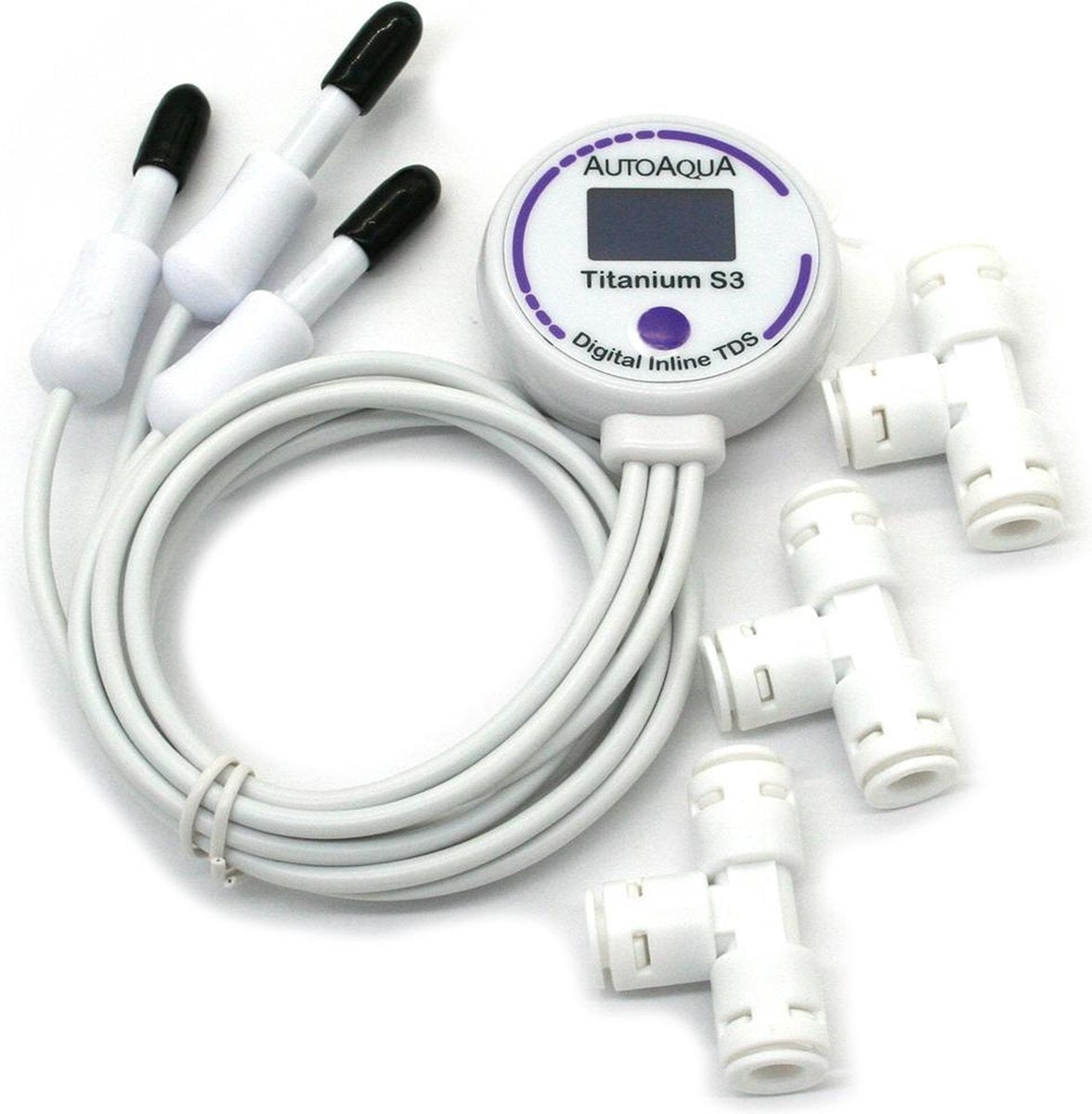AutoAQUA Titanium S3 Digital Inline TDS Meter