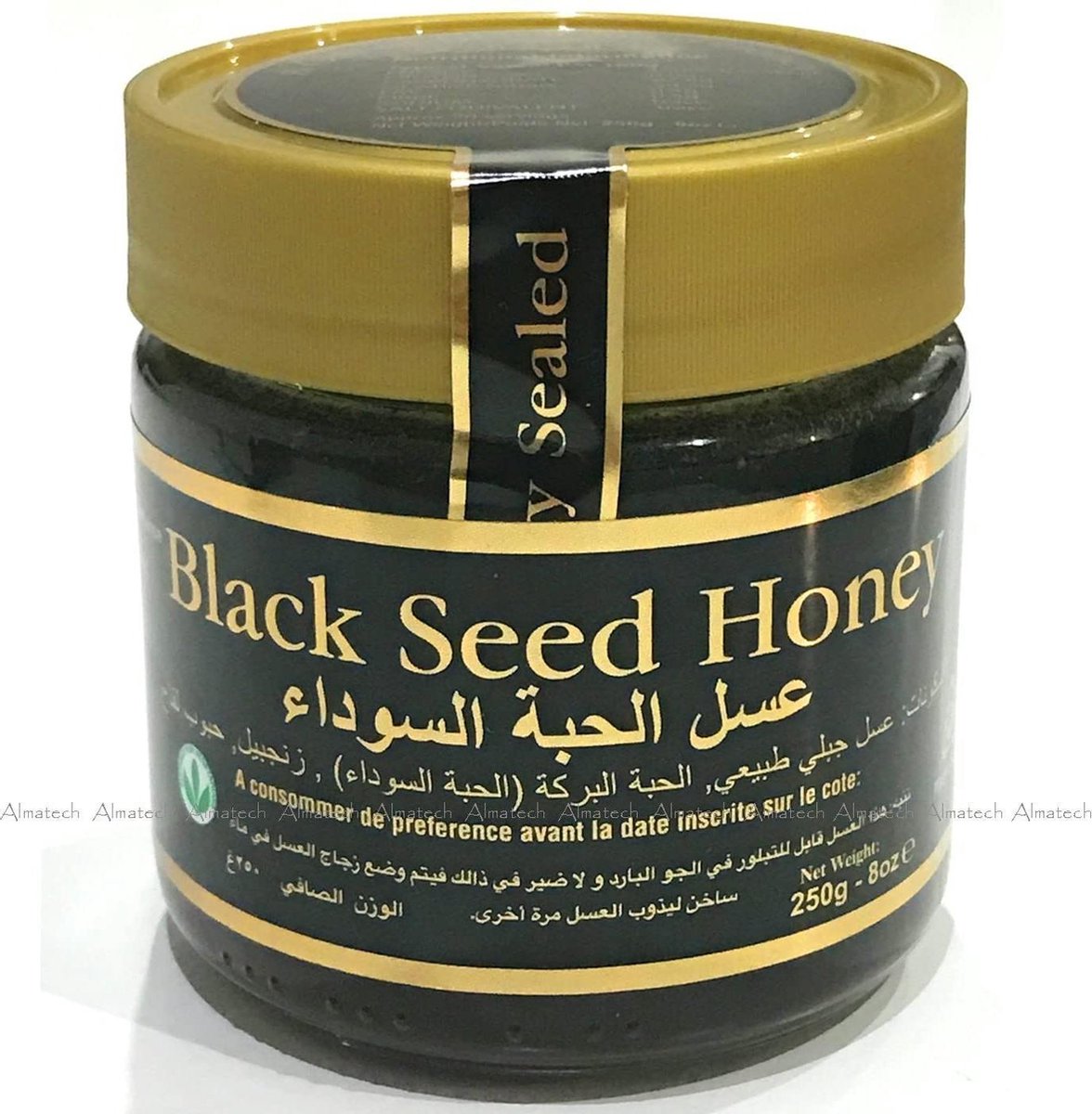 Black Seed Honey - Nigella Zaad Honing met gember en Bijenpollen