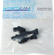 SportsCam 90° Elbow Mount Verlengstuk (2 stuks kleur ZWART)