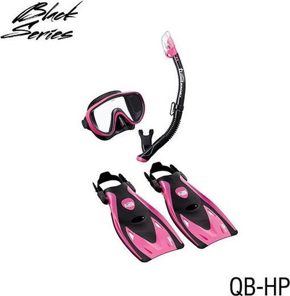 Tusa Serene Travel snorkelset Roze S