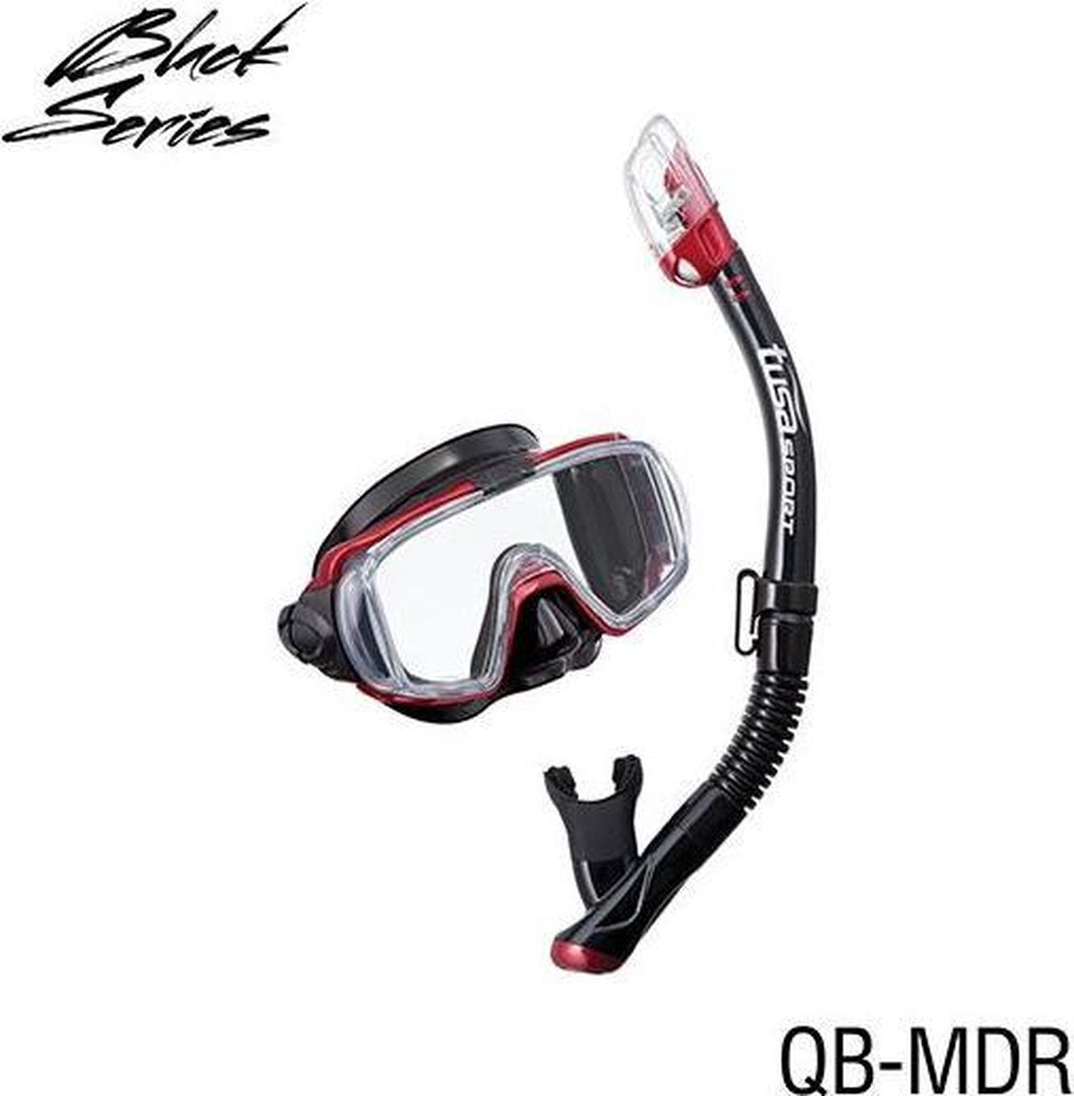 Tusa Visio Tri-Ex snorkelset Metallic Dark Red
