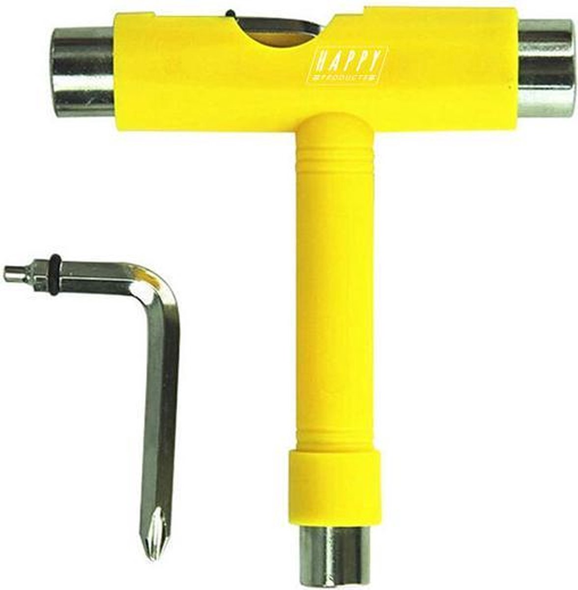 Happy products Skate tool - T-tool - Geel - Geschikt voor alle skateboards