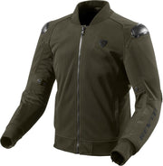 REV'IT! Traction Dark Green Black Textile Motorcycle Jacket M