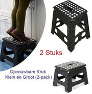 2-Pack Multifunctionele in 2 maten Opvouwbare Krukken