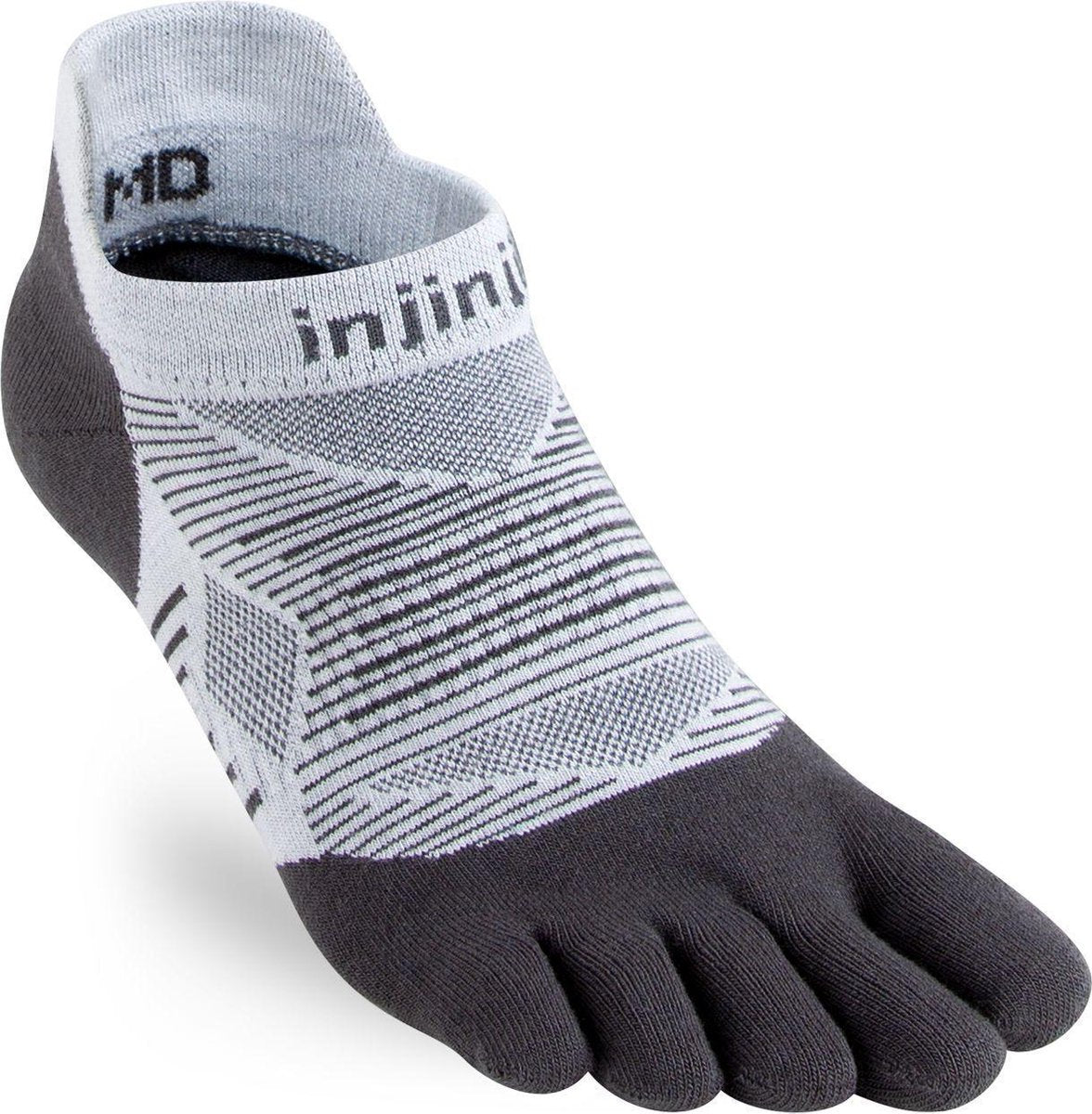 Injinji Run Light No-Show Coolmax Teensok 261110 - Meerkleurig gray Unisex - XL=47