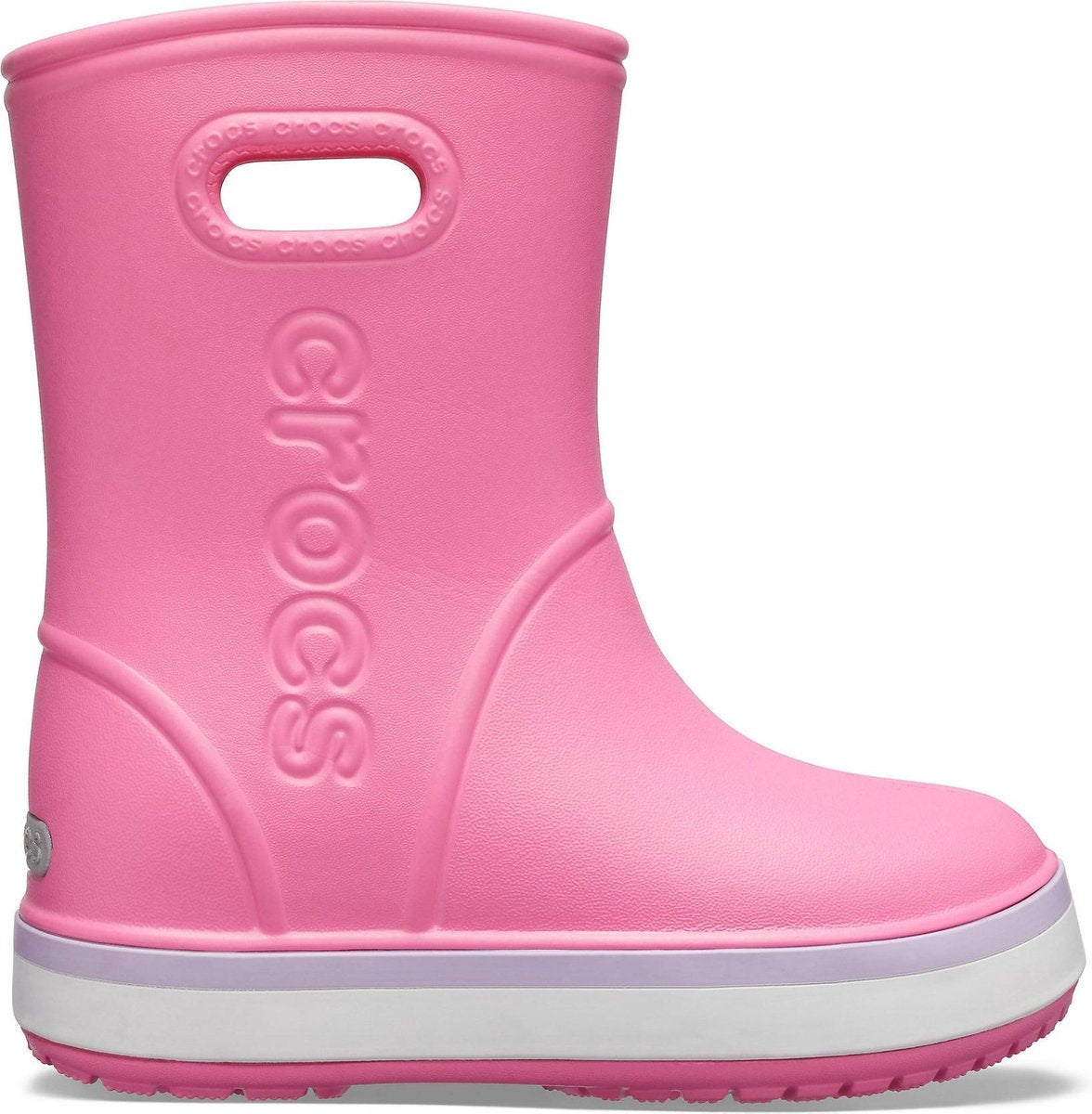 Crocs regenlaarzen crocband rain k Pink-c11 (28-29)