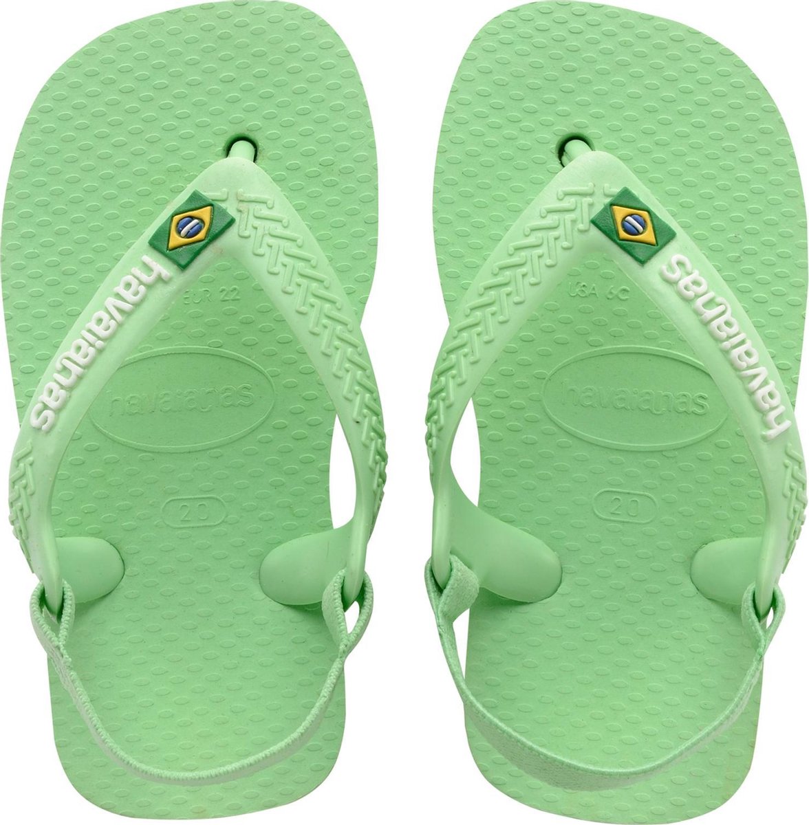 Havaianas Baby Brasil Logo II Unisex Slippers - Hydro Green - Maat 22