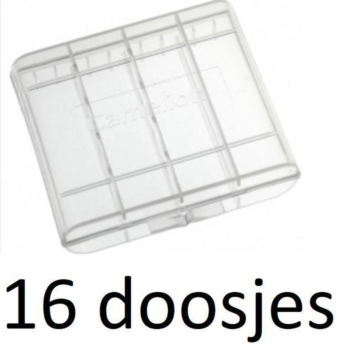16 stuks Camelion Opbergdoos voor 4 AA of AAA batterijen