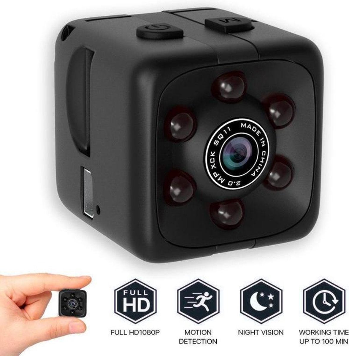 SAMA™ Mini spy cam - inclusief 32GB geheugenkaart - Mini verborgen camera - Full HD 1080P - Incl gratis accessoires