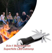 8-in-1 Multitool met Superfelle LED-zaklamp