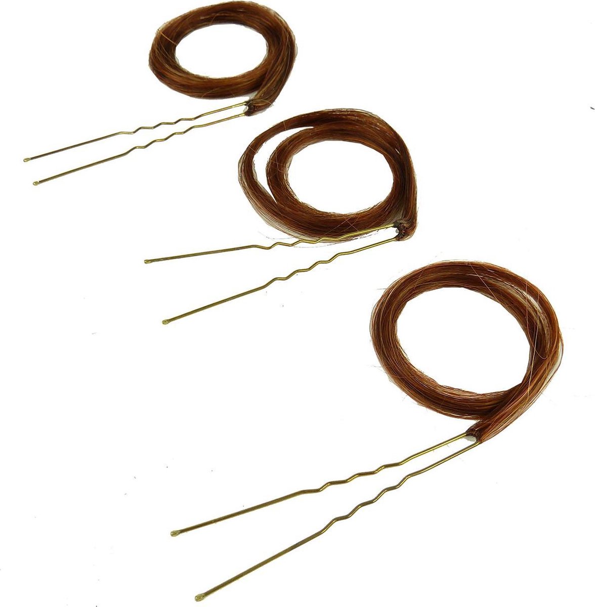 3x Balmain Elegance Finish Accents Warm Caramel haar Styling clip extensions