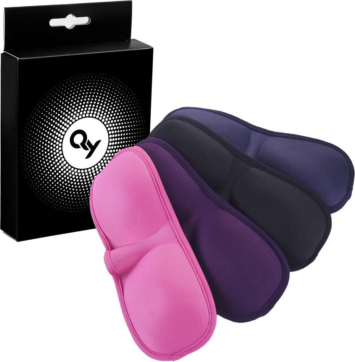 QY Slaapmasker Deluxe 3D – roze