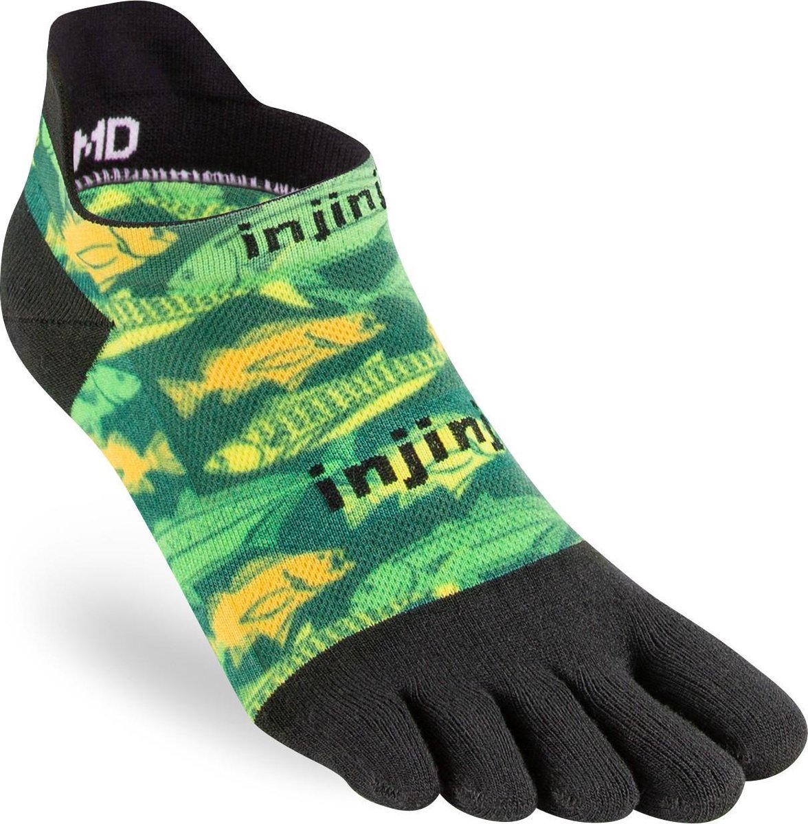 Injinji Spectrum Run Light No-Show Teensok 261410 - Meerkleurig deep-sea Unisex - S=37-40