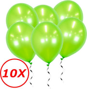 Groene Ballonnen Lime Metallic 10St Feestversiering Verjaardag Ballon