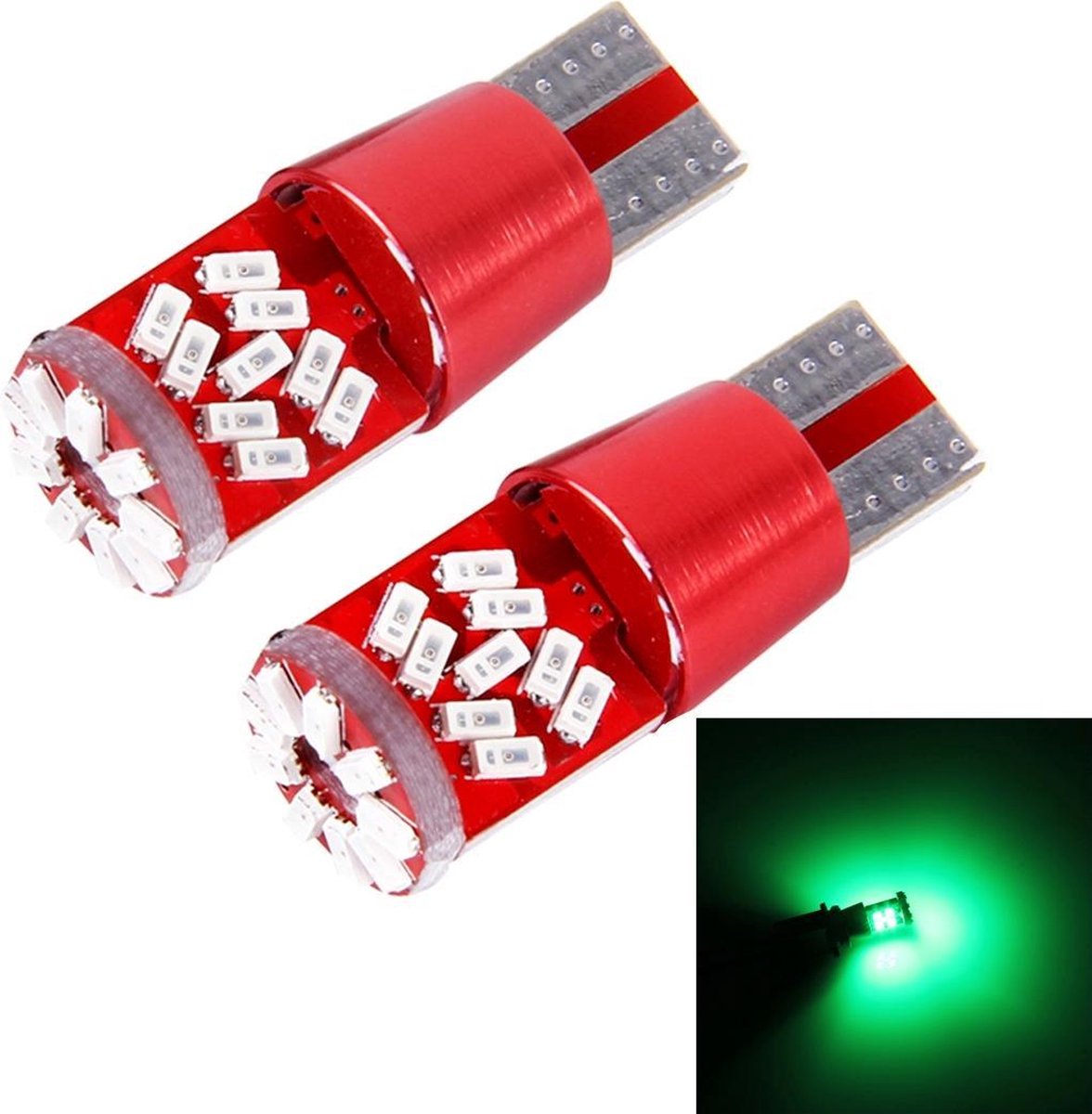 2 STUKS T10 5W 27 SMD-3014 LED's Auto-opruimingslichtlamp