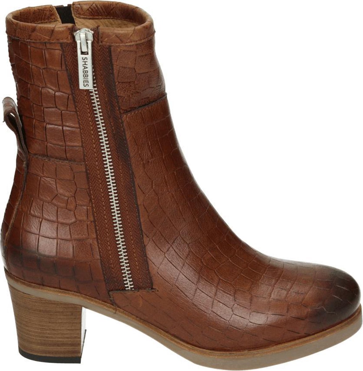 Shabbies 182020317 - Volwassenen Laarsjes - Kleur: Cognac - Maat: 40