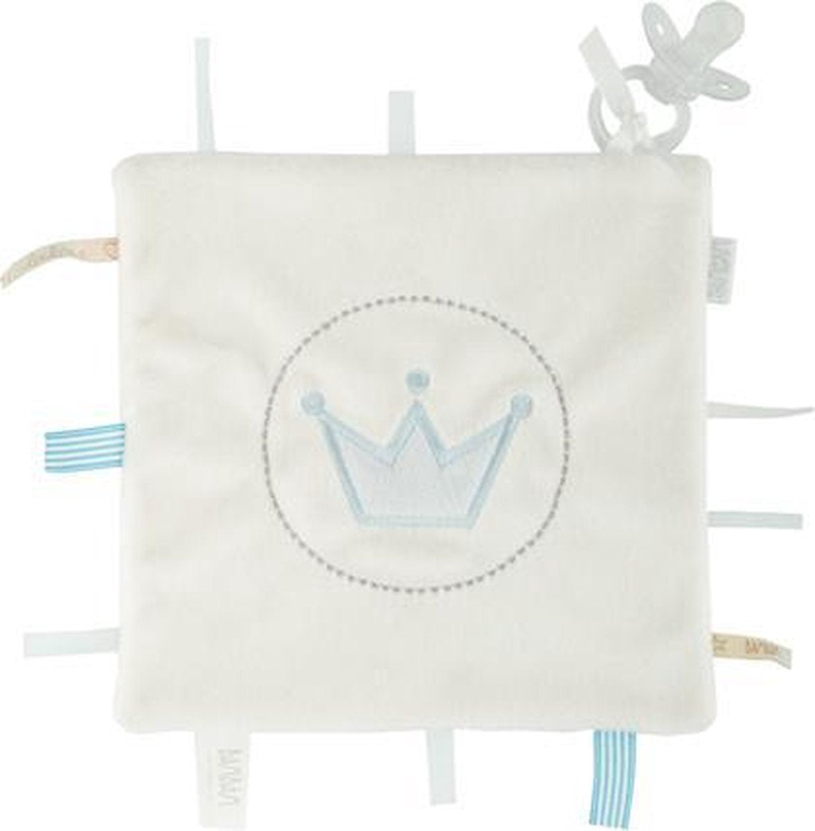 BamBam Kroon Knuffeldoekje Blauw